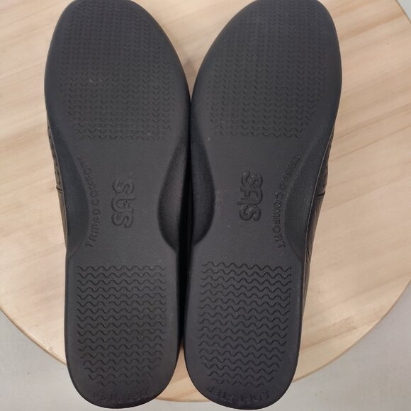 SAS Tripad Comfort Slip-on Black Leather Walking Loafers Shoes Women US 9N - Picture 13 of 15